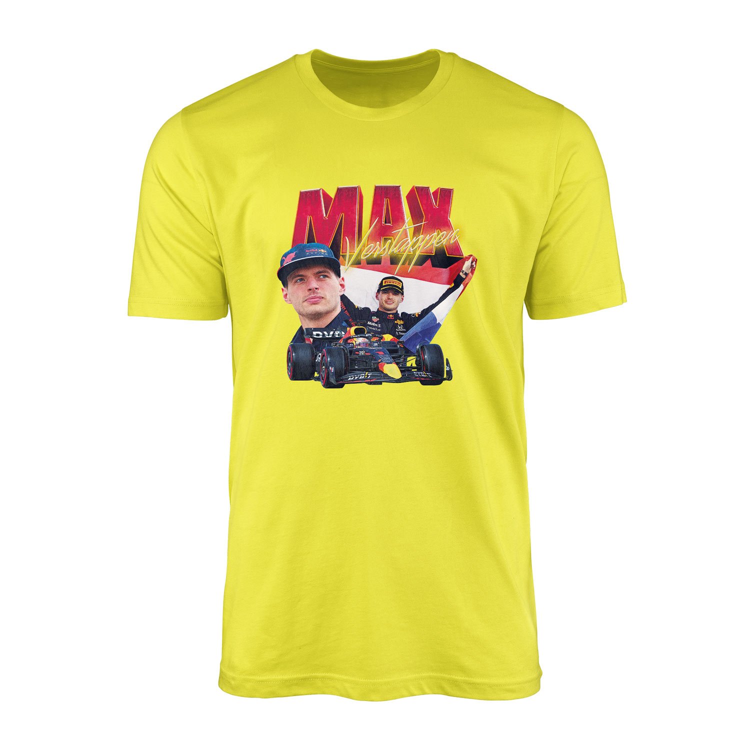 Max Verstappen Champion Tişört L - Sarı