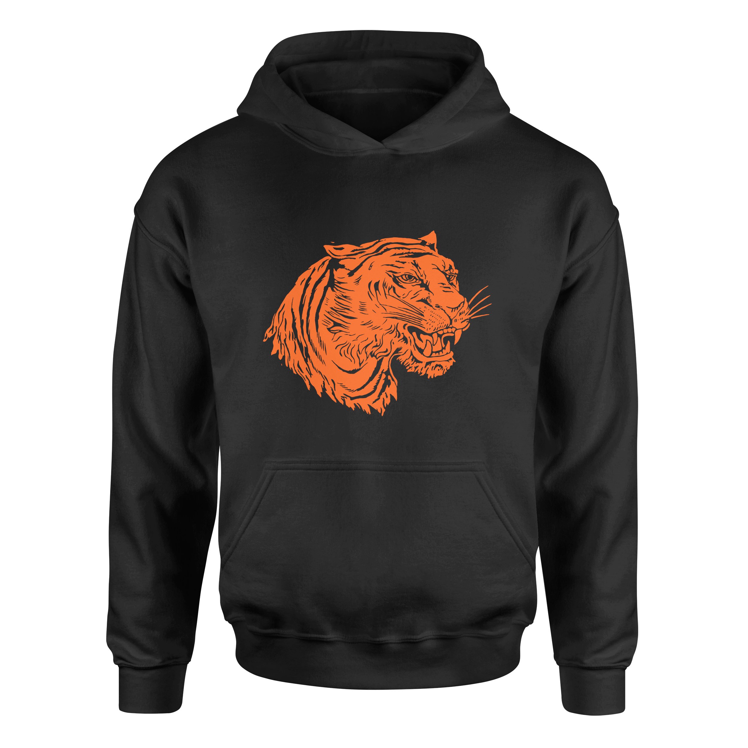 Clemson Tiger Print Hoodie XXL - Siyah