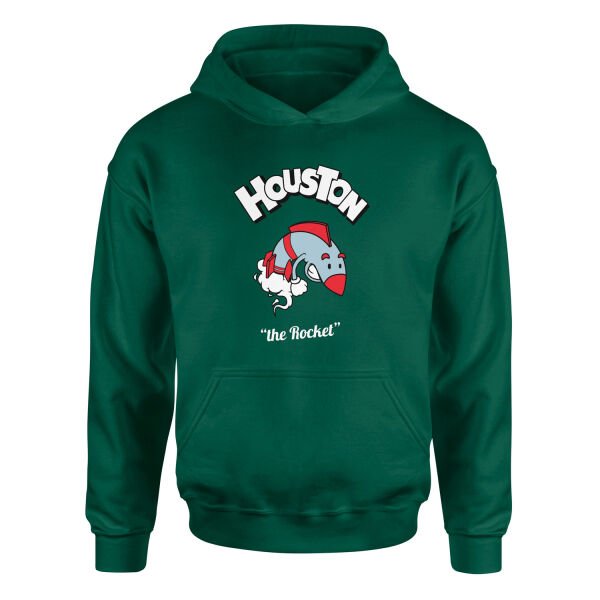 Houston Cartoon Hoodie S - Nefti Yeşili