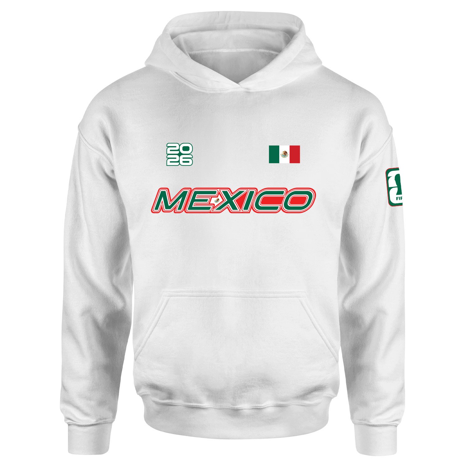 Meksika 2026 Hoodie XL - Beyaz