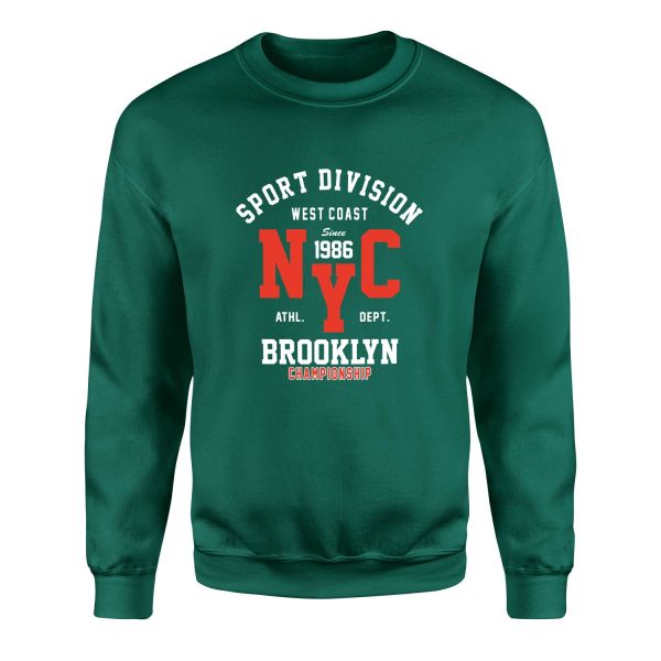 NYC West Coast SD Sweatshirt M - Nefti Yeşili