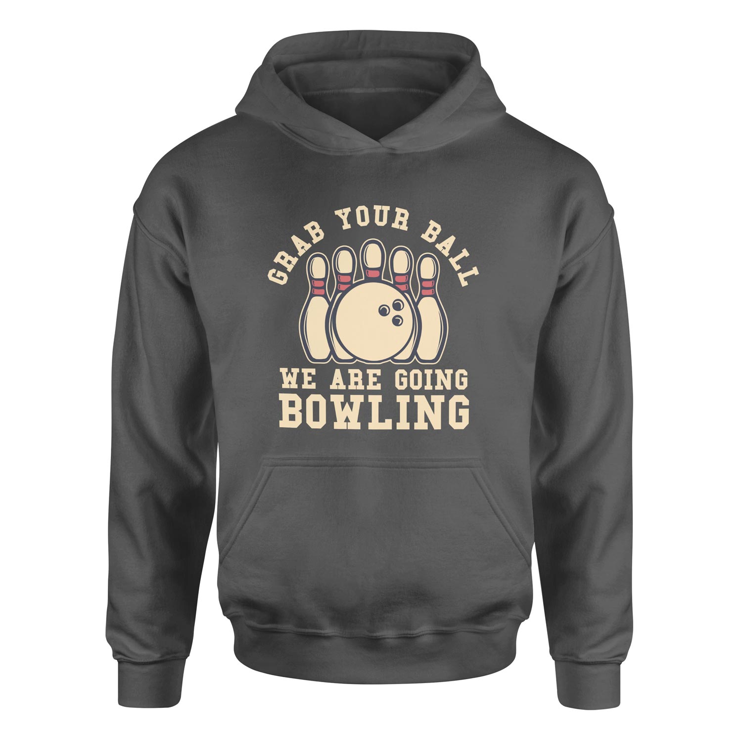We Are Going Bowling Hoodie XL - Füme