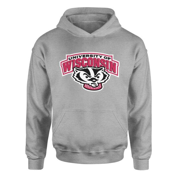 Wisconsin Badgers Hoodie M - Gri