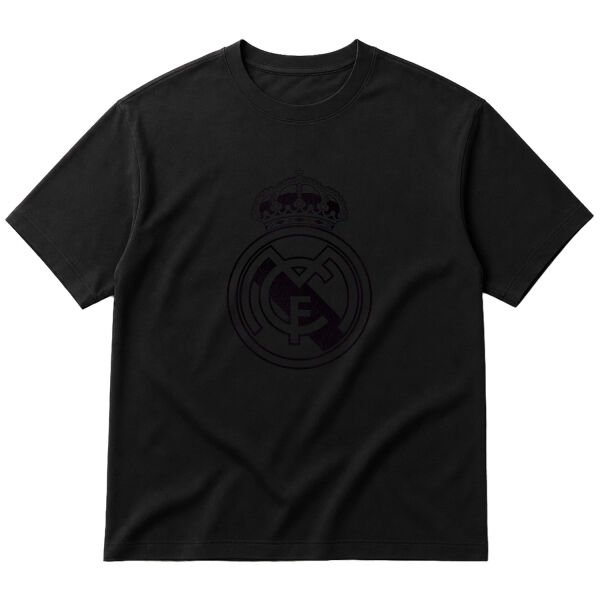 Real Madrid Shield Oversize Tişört S - Siyah