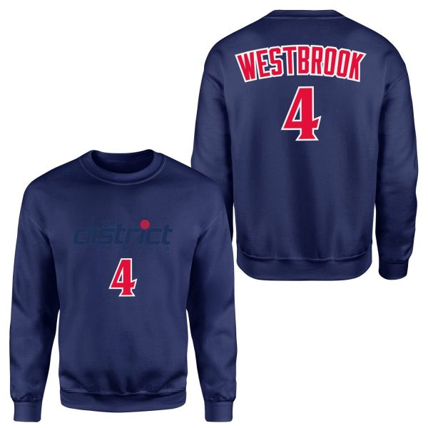 Russell Westbrook Wizards Forma Sweatshirt L - İndigo Mavisi