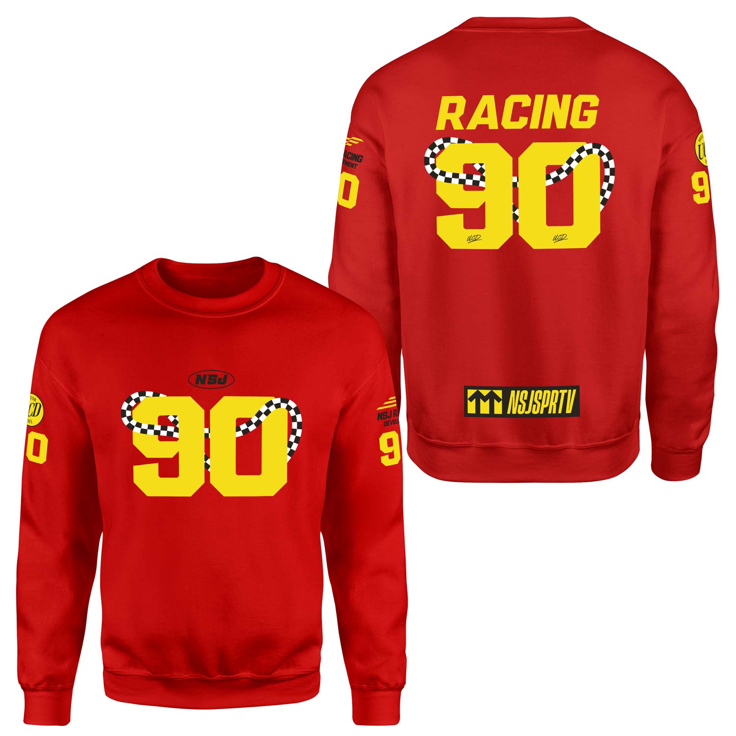 NSJSPRTV Racing Development Teamline Sweatshirt M - Kırmızı