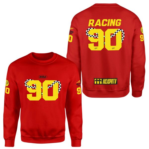 NSJSPRTV Racing Development Teamline Sweatshirt M - Kırmızı