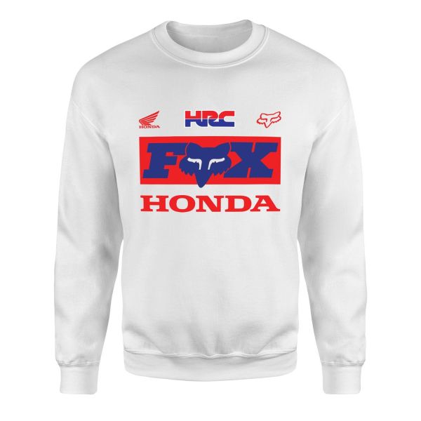 HONDA Racing x Fox Sweatshirt XL - Beyaz