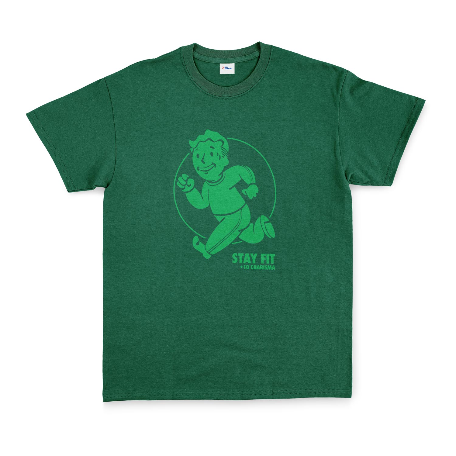 Vault Boy Stay Fit Tişört L - Nefti Yeşili