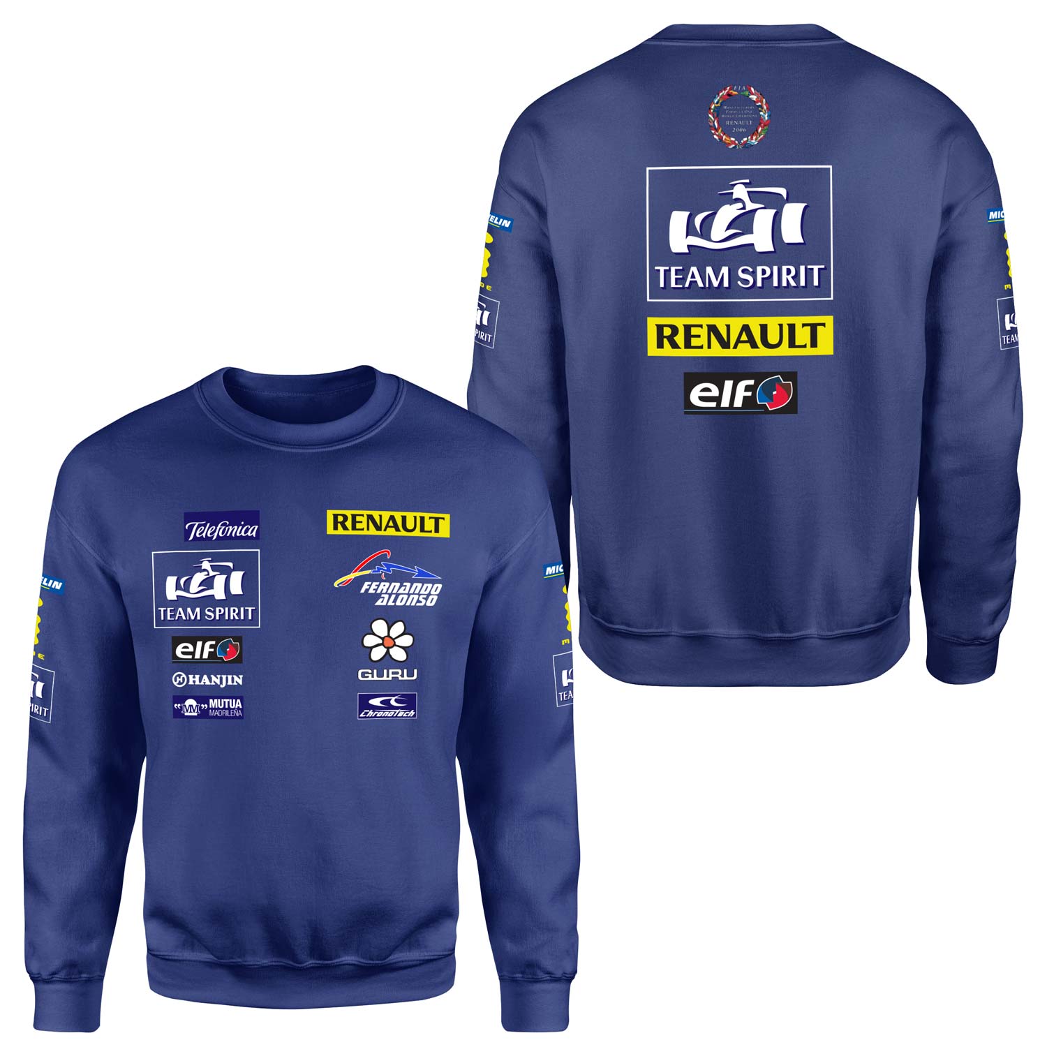 Renault Team Spirit Vintage Teamline Sweatshirt M - İndigo Mavisi