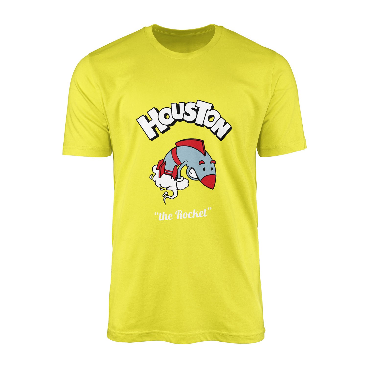 Houston Cartoon Tişört S - Sarı