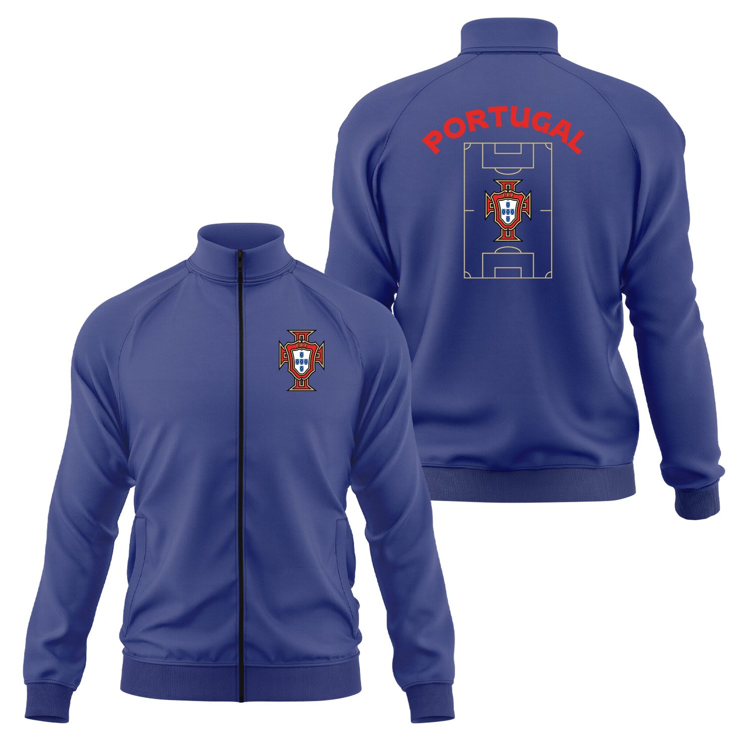 Portekiz Dünya Kupası 2026 Fermuarlı Sweatshirt L - İndigo Mavisi