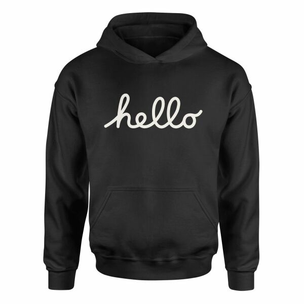 Hello Hoodie XL - Siyah