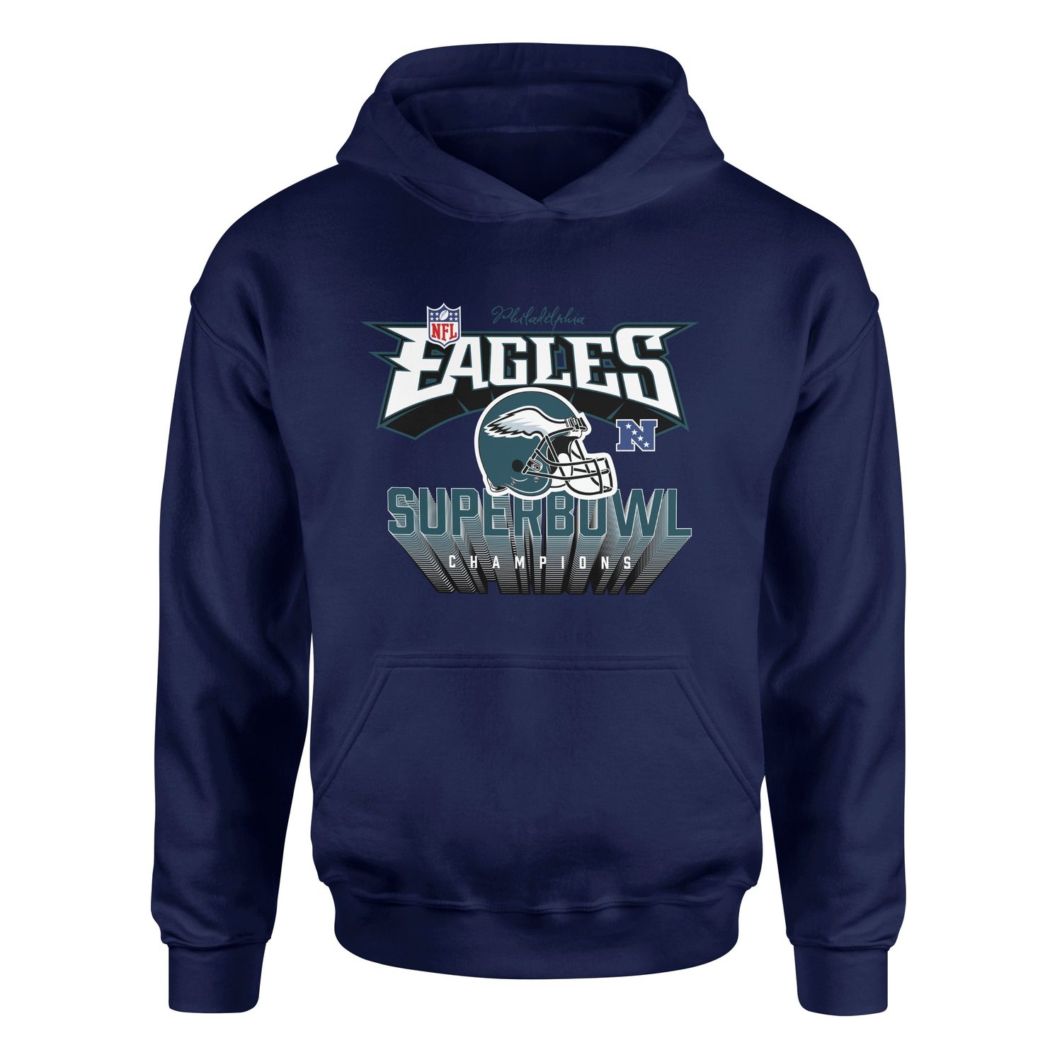 Philadelphia Eagles SB Champions Hoodie S - İndigo Mavisi