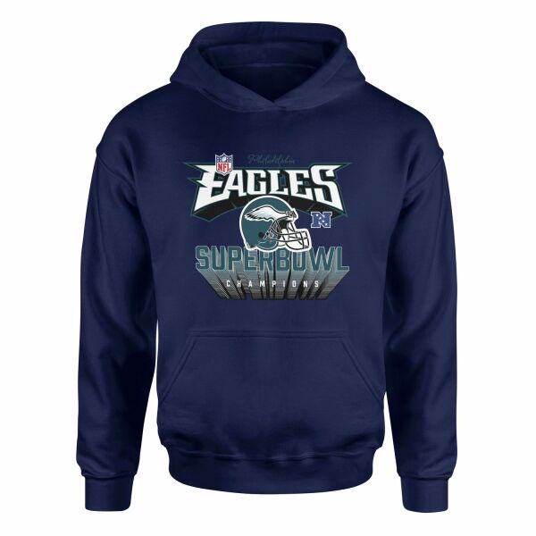Philadelphia Eagles SB Champions Hoodie S - İndigo Mavisi