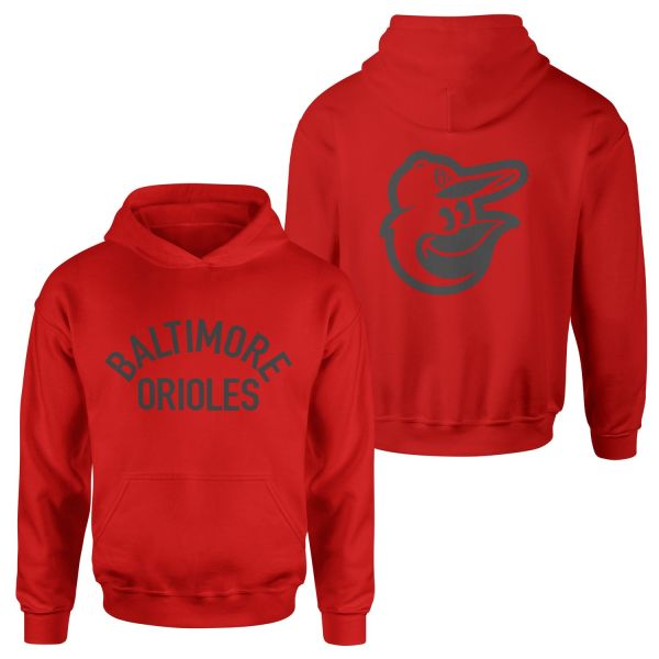 Baltimore Orioles Muted Hoodie XL - Kırmızı