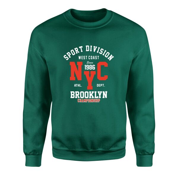 NYC West Coast SD Sweatshirt L - Nefti Yeşili