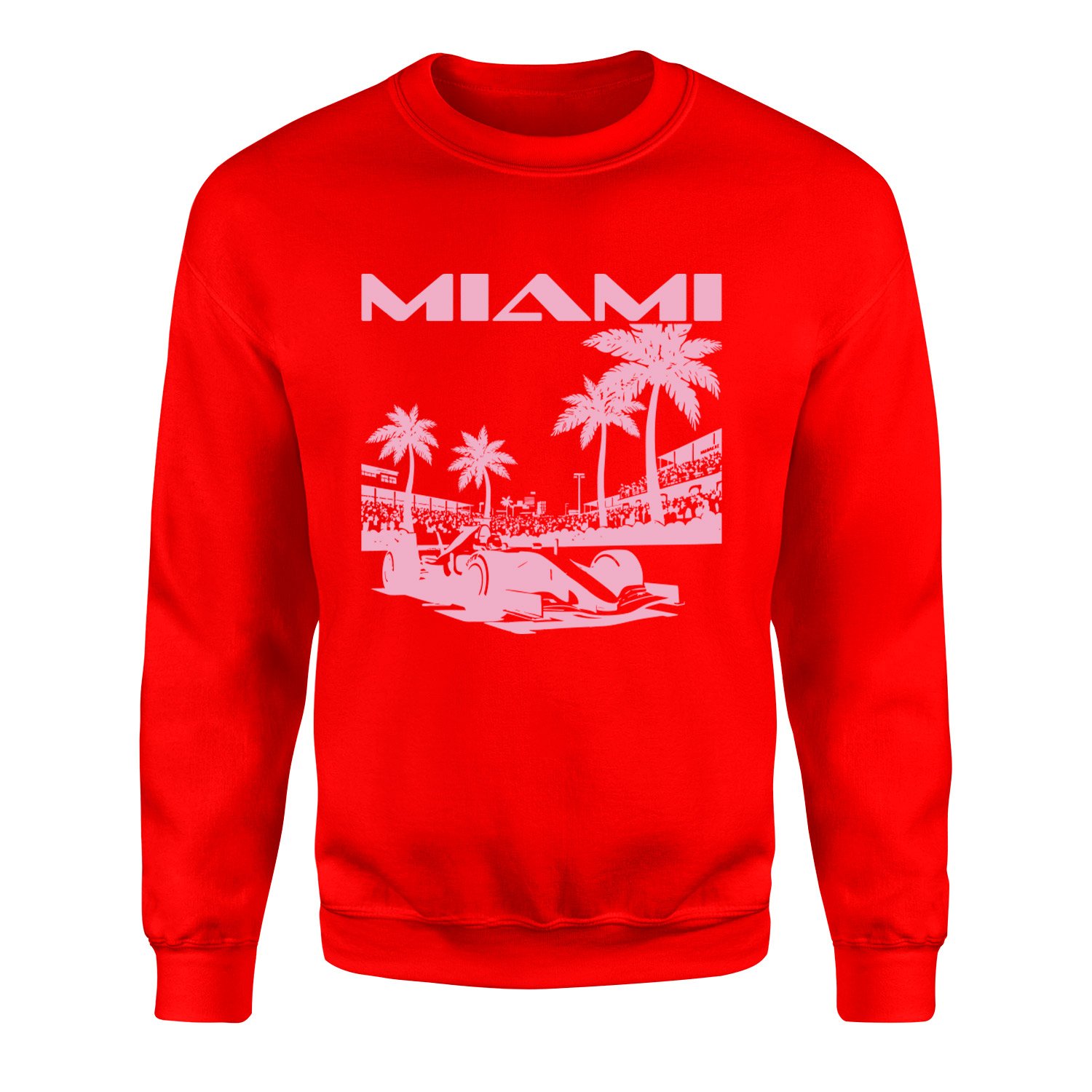 Miami Track Sweatshirt S - Kırmızı