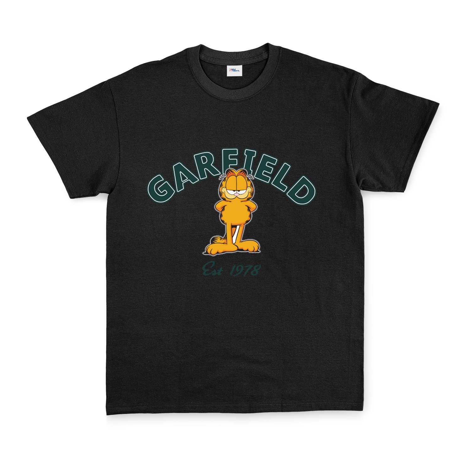 Garfield, est. 1978 Tişört XXL - Siyah