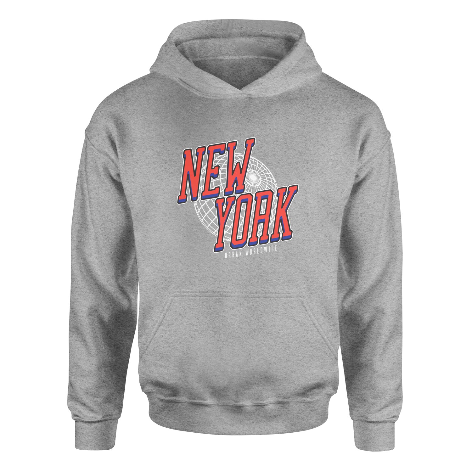 New York Hoodie XXL - Gri
