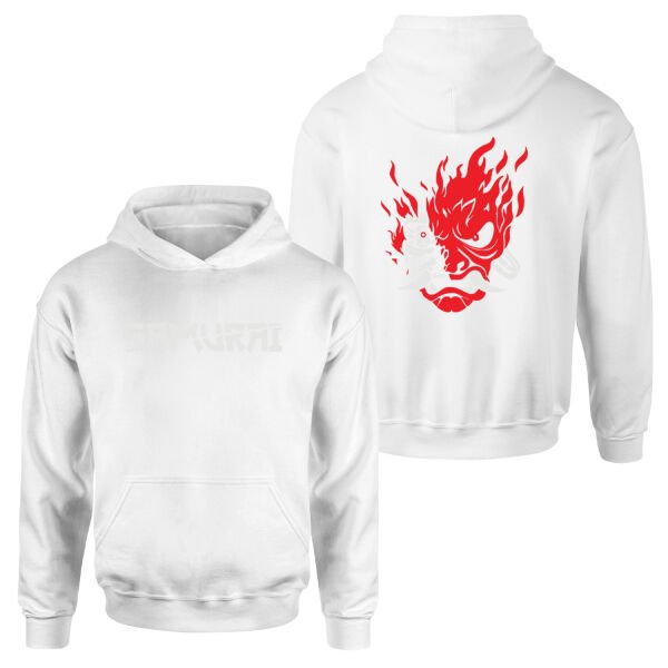 Wake Up, Samurai | CYBERPUNK Hoodie M - Beyaz