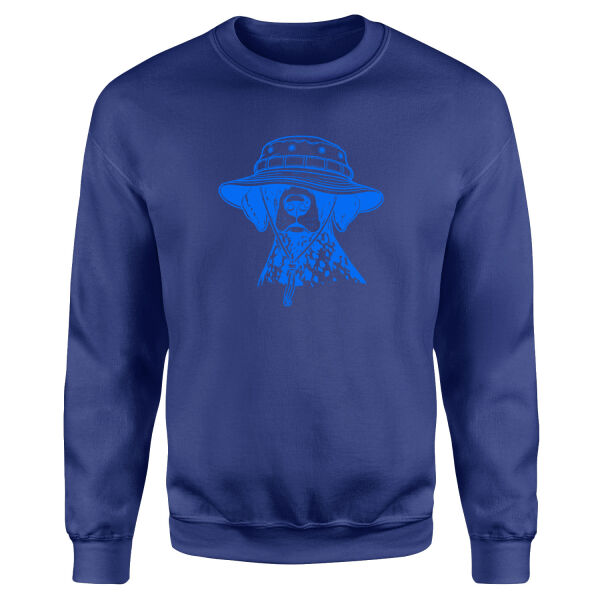 Şapkalı Dalmaçyalı Sweatshirt L - İndigo Mavisi