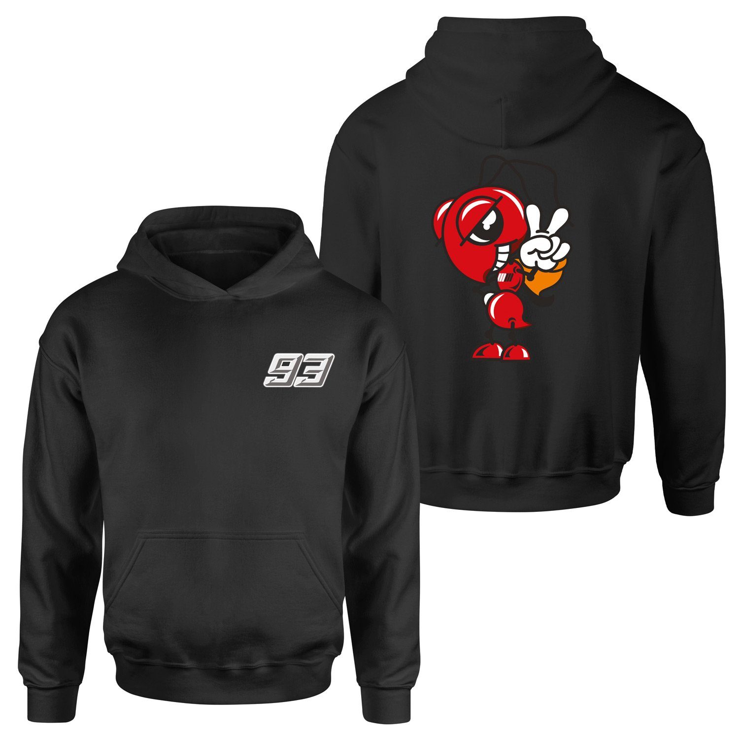 Marc Marquez Ant Edition Hoodie M - Siyah