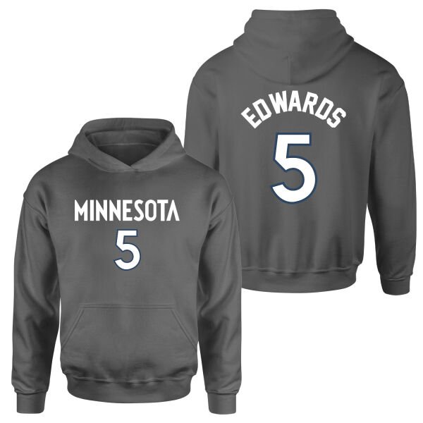 Anthony Edwards Minnesota Jersey Hoodie XL - Füme