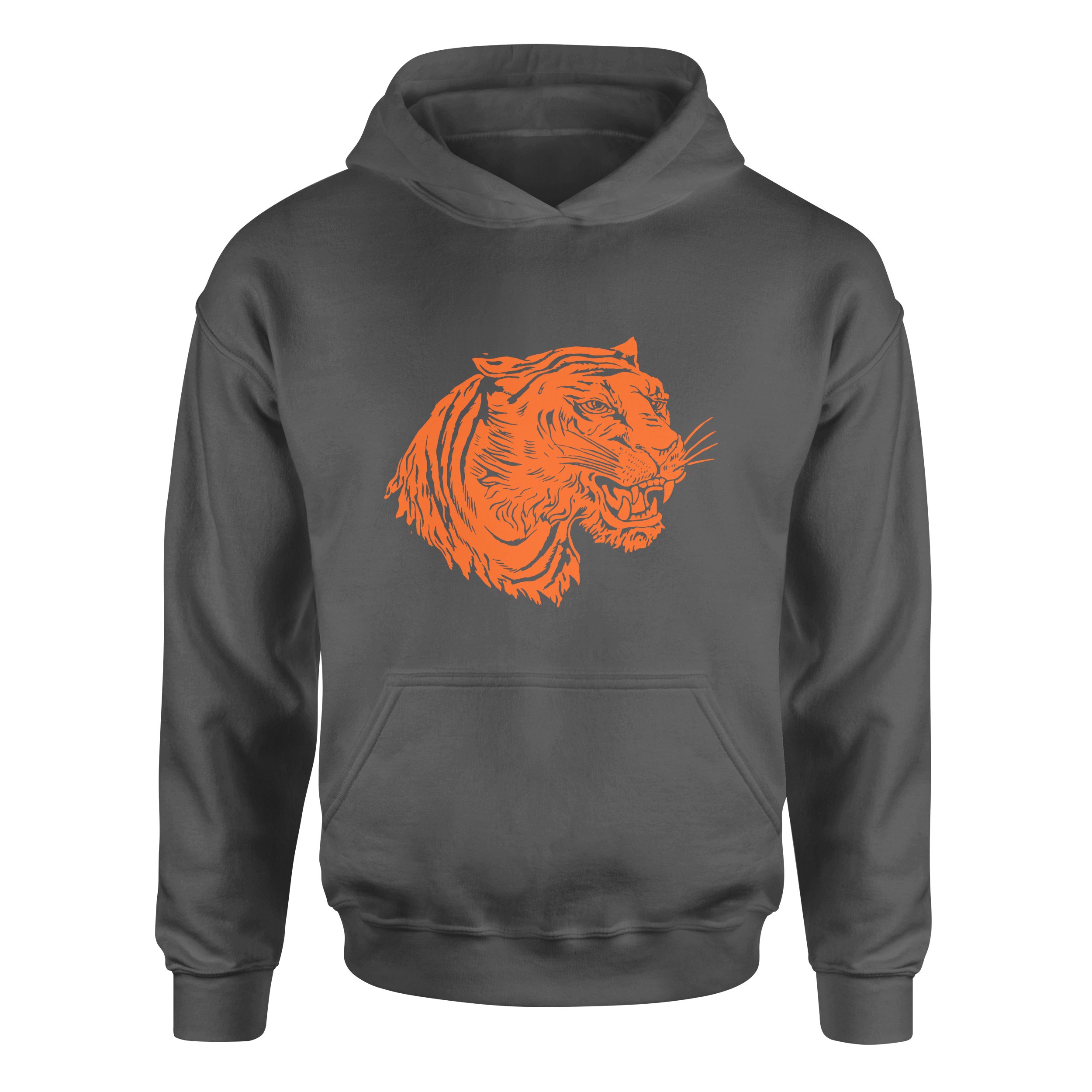 Clemson Tiger Print Hoodie M - Füme