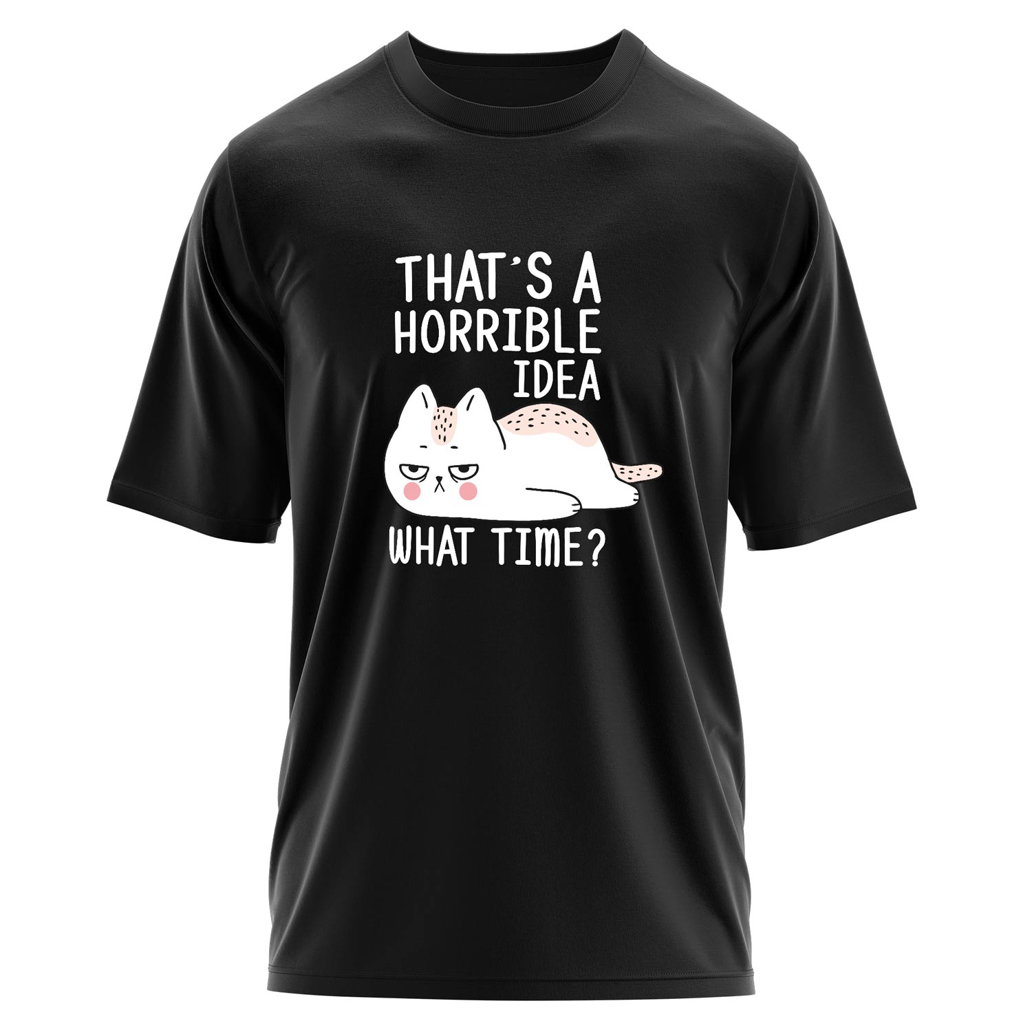 That’s a Horrible Idea Oversize Tişört XL - Siyah