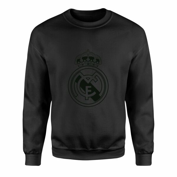 Real Madrid Shield Sweatshirt S - Siyah