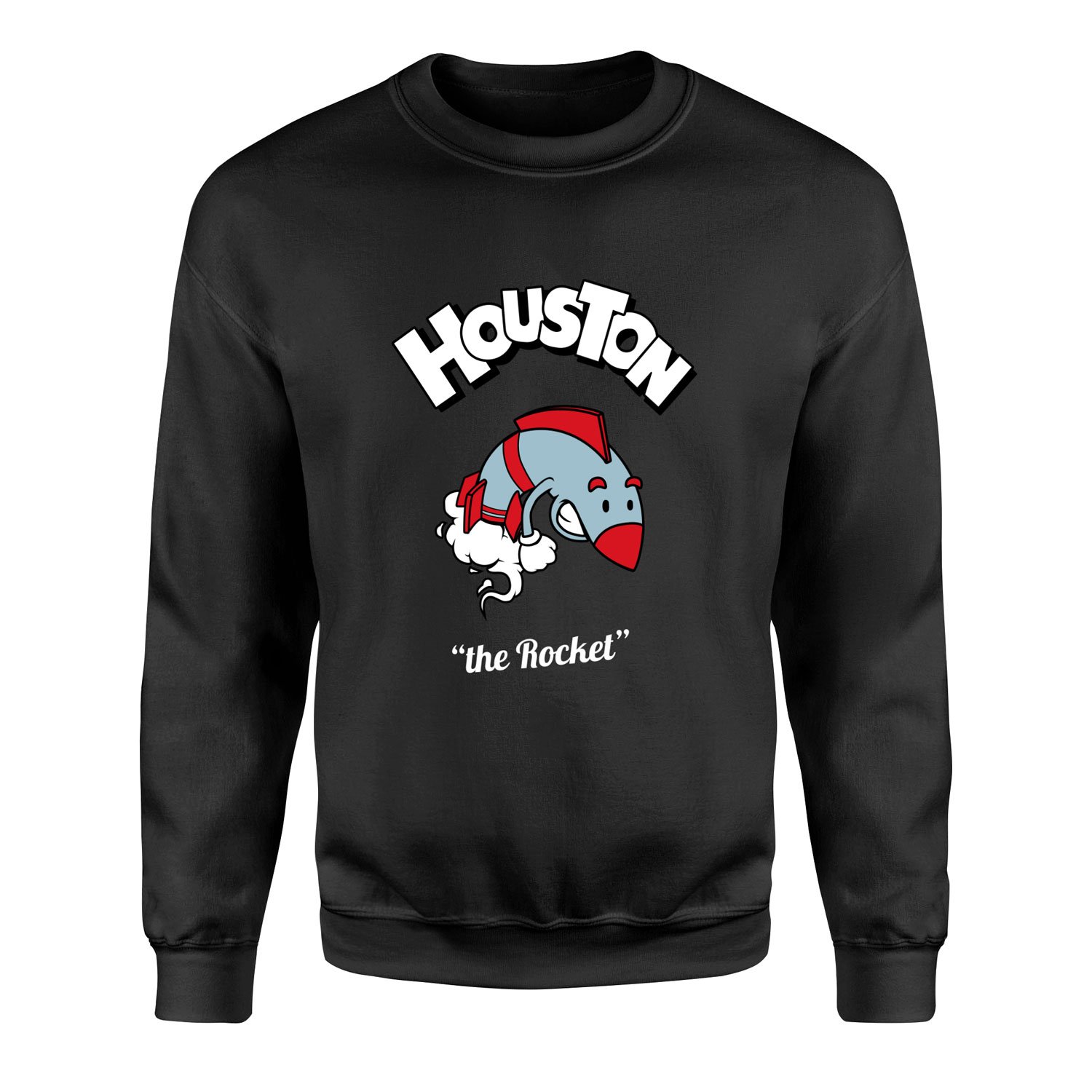 Houston Cartoon Sweatshirt S - Siyah