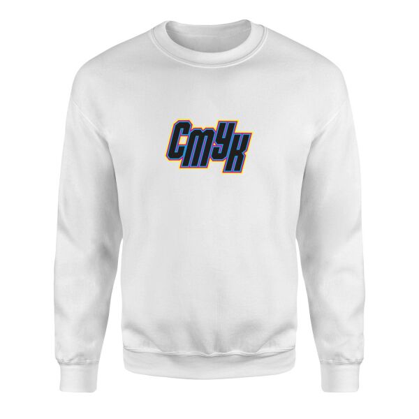 CMYK Sweatshirt L - Beyaz