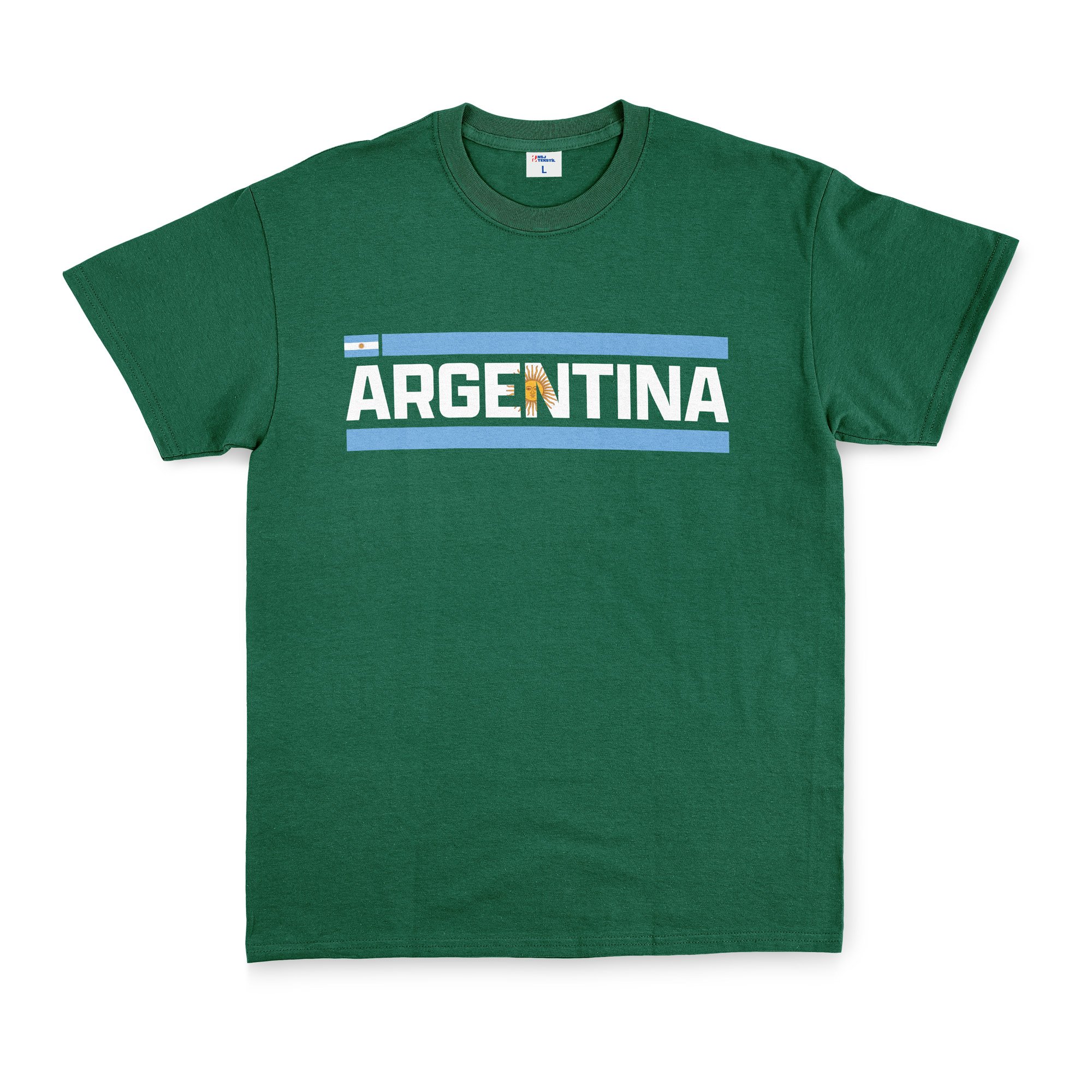 Argentina Tişört XL - Nefti Yeşili