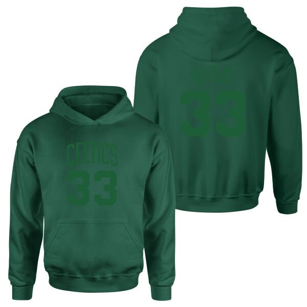 Larry Bird 33 Boston Forma Hoodie M - Nefti Yeşili