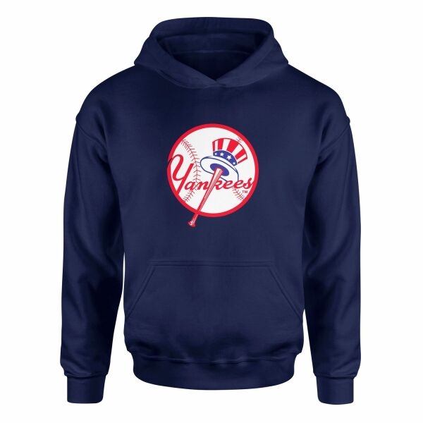 NY Yankees Uncle Sam Hoodie L - İndigo Mavisi