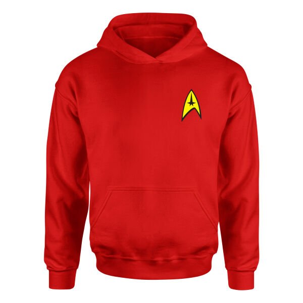 Star Trek Delta Hoodie M - Kırmızı
