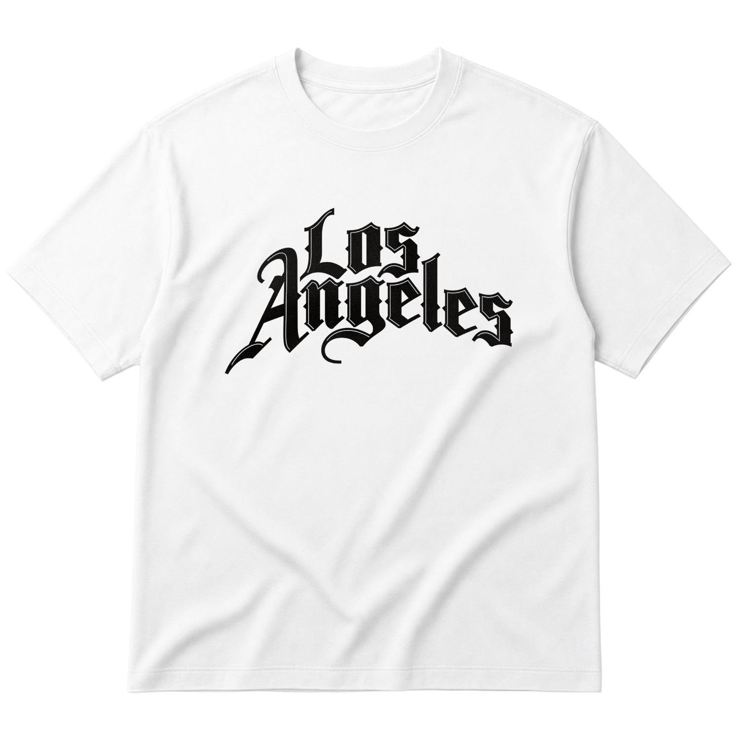 Los Angeles C Oversize Tişört XL - Beyaz