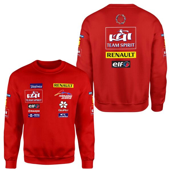 Renault Team Spirit Vintage Teamline Sweatshirt S - Kırmızı