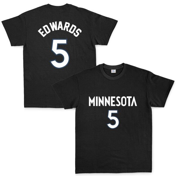 Anthony Edwards Minnesota Jersey Tişört M - Siyah