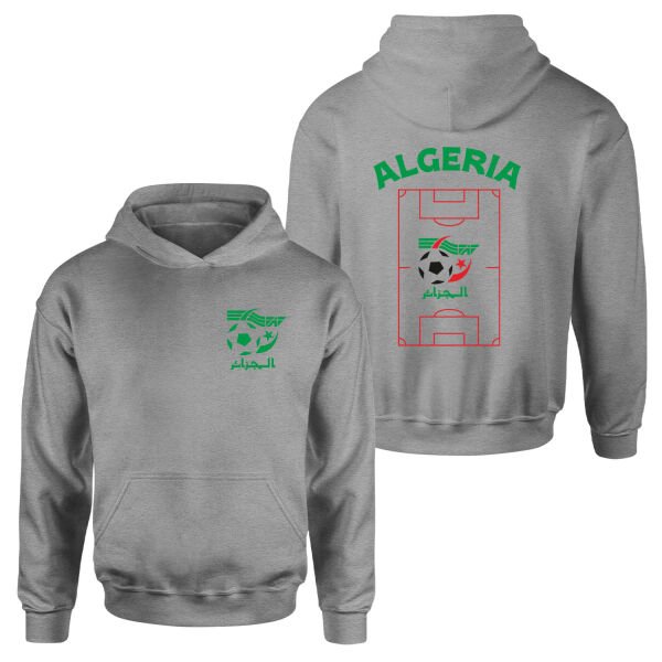 Cezayir Dünya Kupası 2026 Hoodie L - Gri