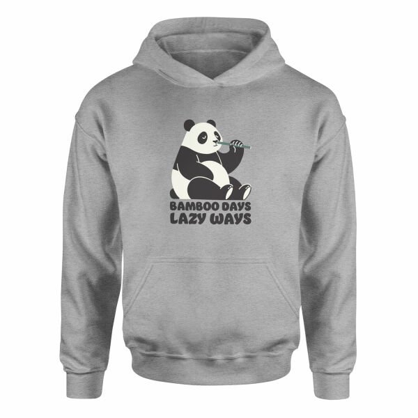 Bamboo Days Lazy Ways Hoodie XXL - Gri