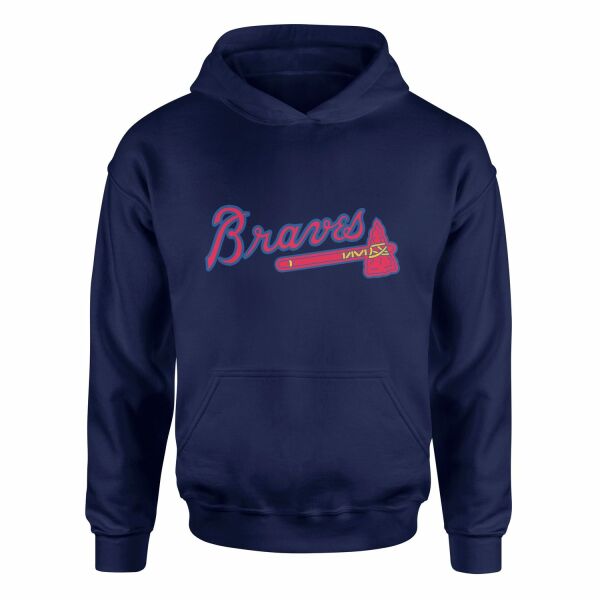 The Braves Hoodie XL - İndigo Mavisi