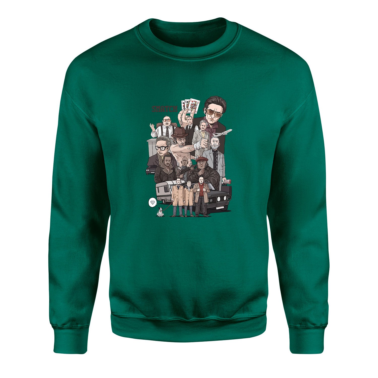 Snatch Movie Sweatshirt XXL - Nefti Yeşili