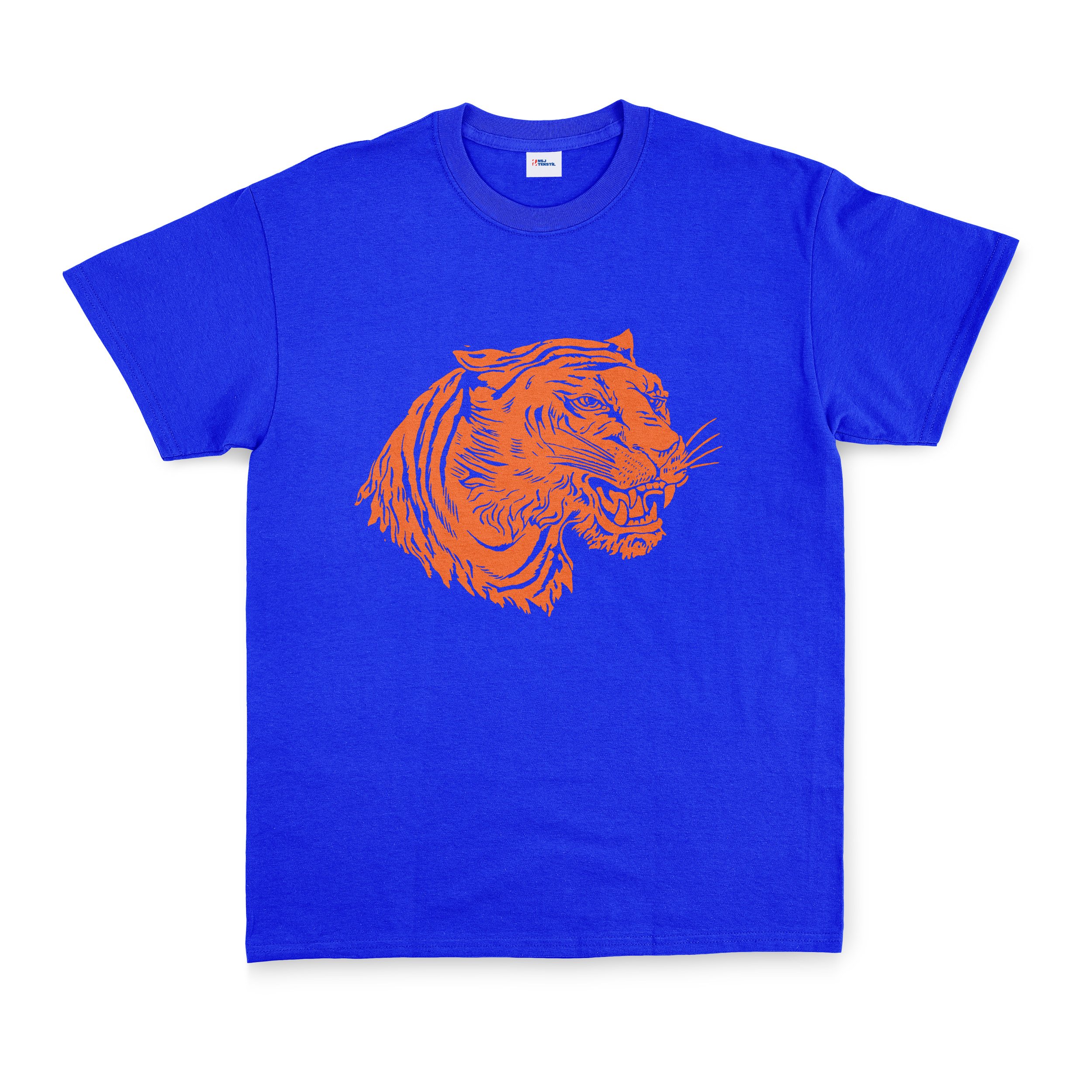 Clemson Tiger Print Tişört L - Mavi