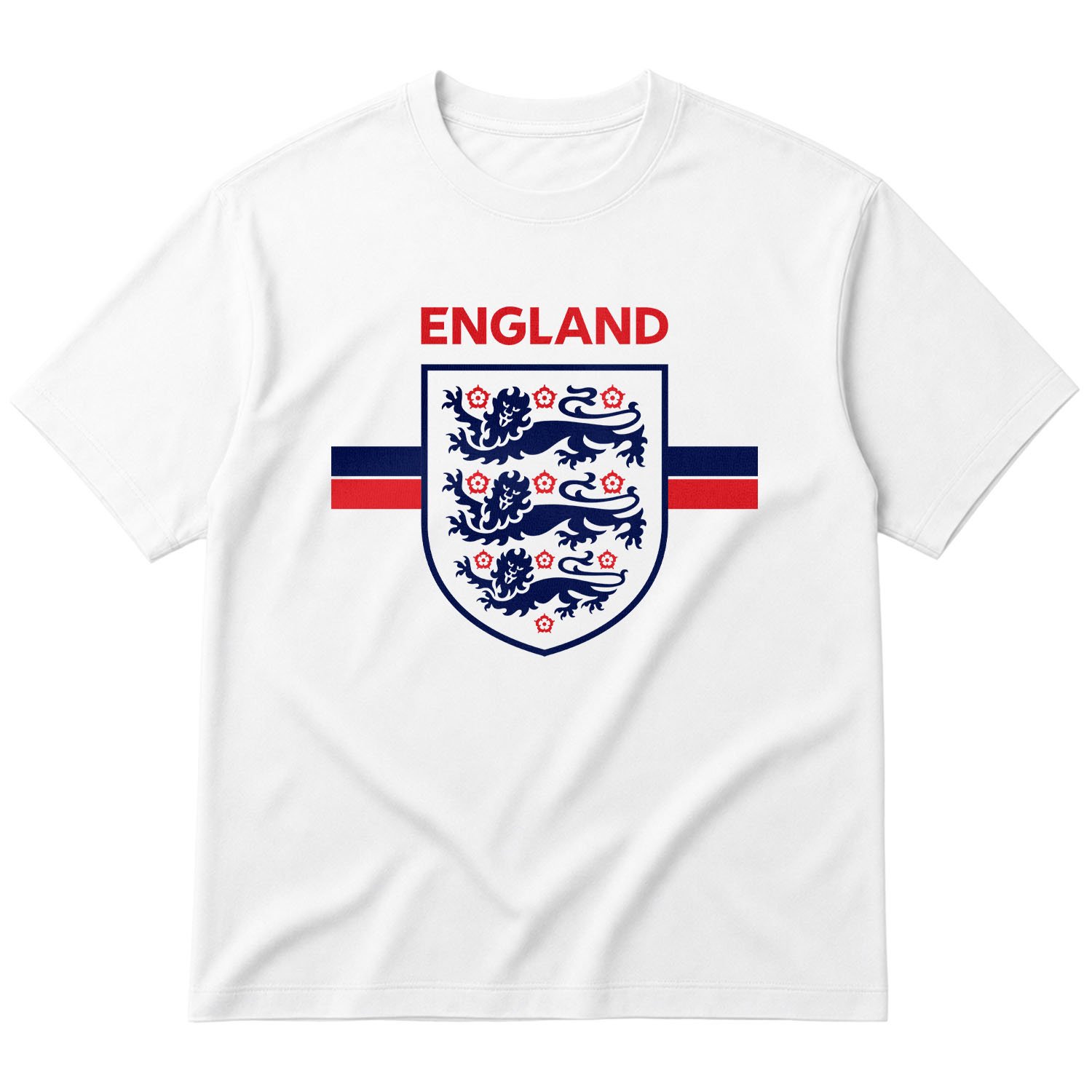 England Shield Oversize Tişört M - Beyaz