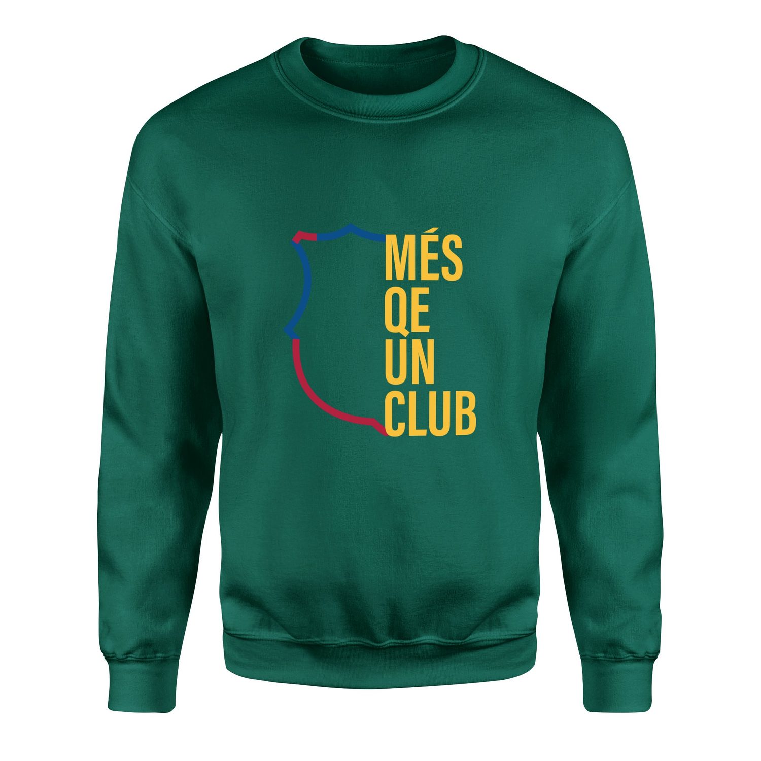 Més que un Club | FC Barcelona Sweatshirt L - Nefti Yeşili