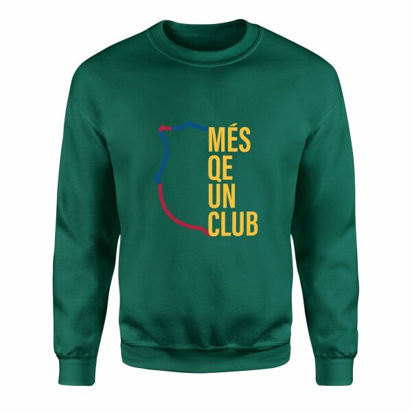 Més que un Club | FC Barcelona Sweatshirt L - Nefti Yeşili