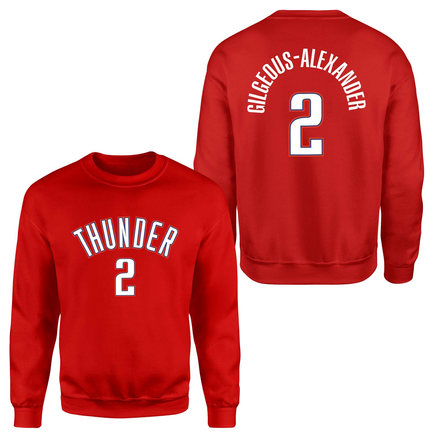 Shai Gilgeous-Alexander Oklahoma Forma Sweatshirt L - Kırmızı