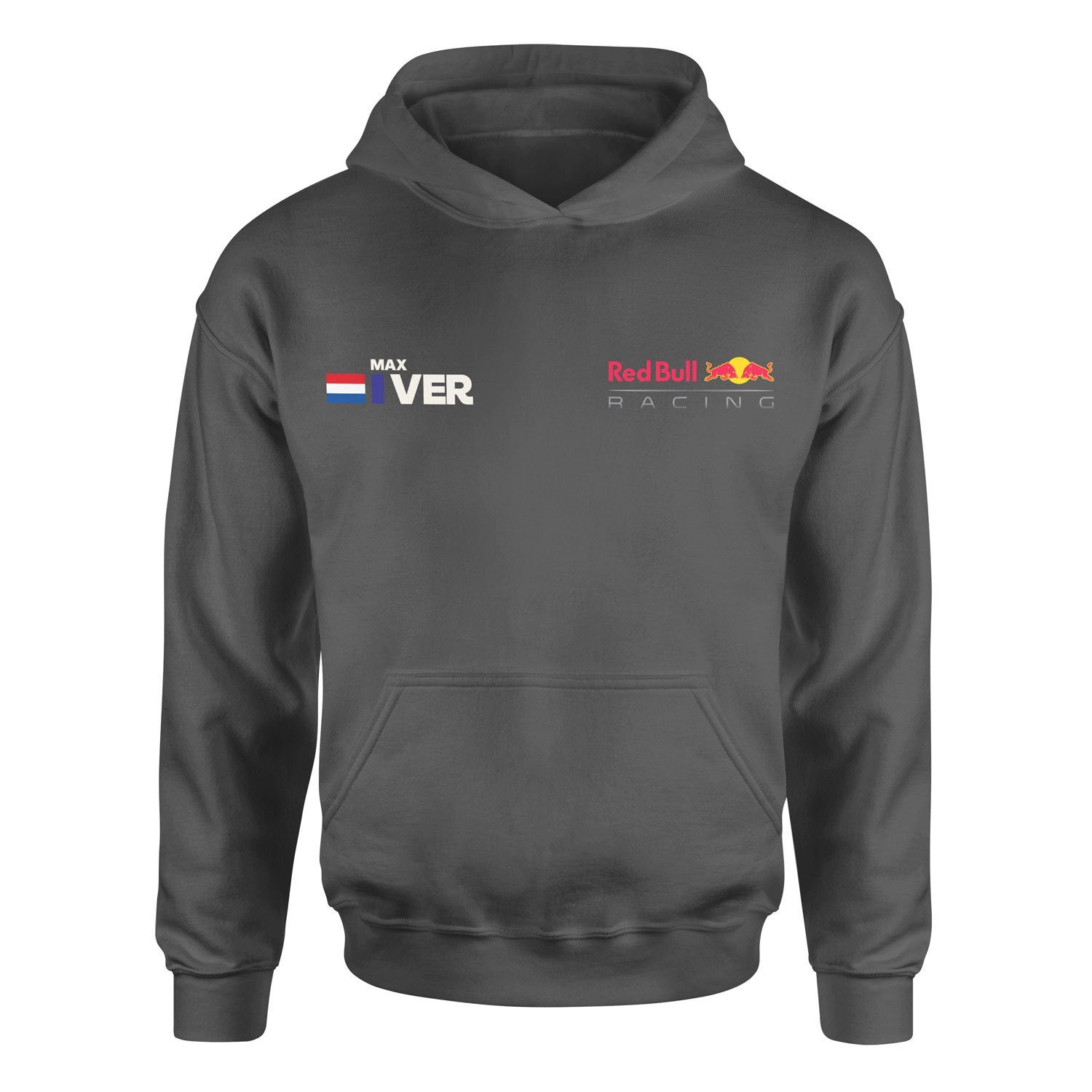 Max Verstappen Name Tag RB Racing Hoodie XXL - Füme